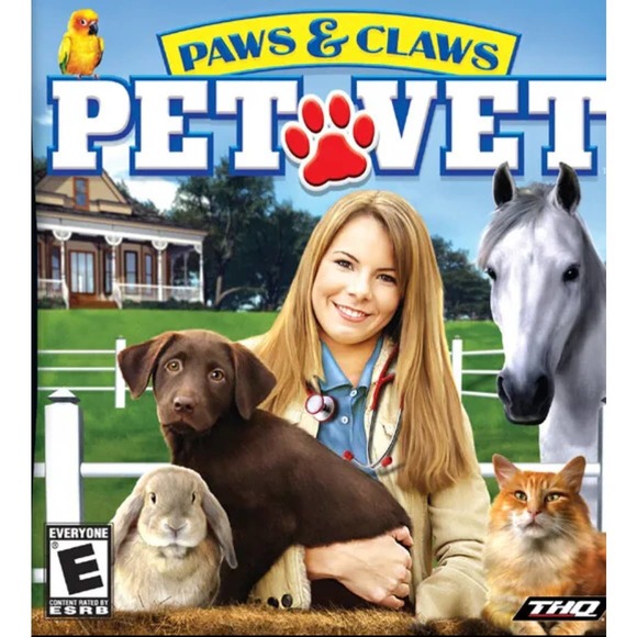 Nintendo Other - Nintendo DS Paws & Claws Pet Vet Video Game 2007 Untested Virtual Animal Pet Y2k